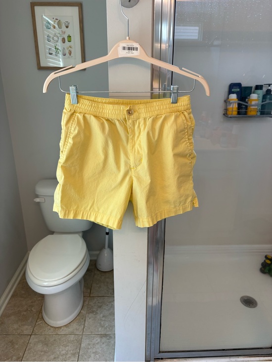 Banana Republic Pants - Banana Republic Yellow Flat-Front Women's Shorts